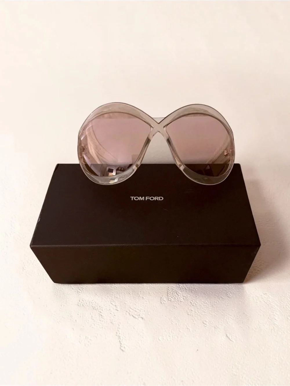 Authentic Tom Ford Carine Pink Sunglasses - Butterfly UV Protection